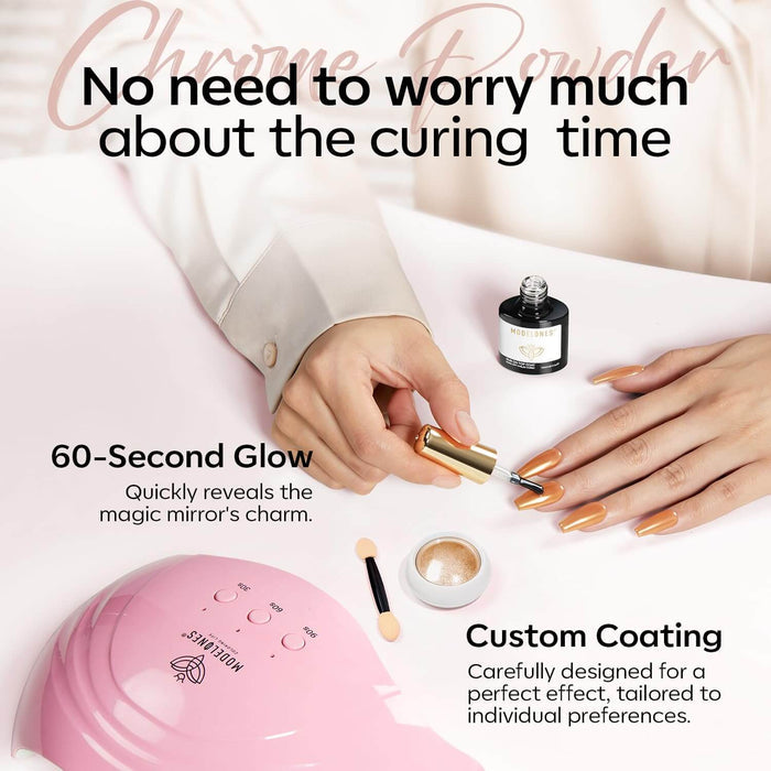 Free Chrome Powder Top Coat 10ml Gift MODELONES #