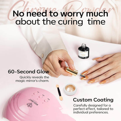 Free Chrome Powder Top Coat 10ml Gift MODELONES #
