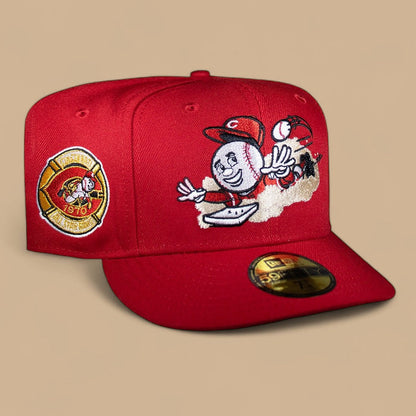 Cincinnati Reds All Red Mascot Logo 1970 ASG
