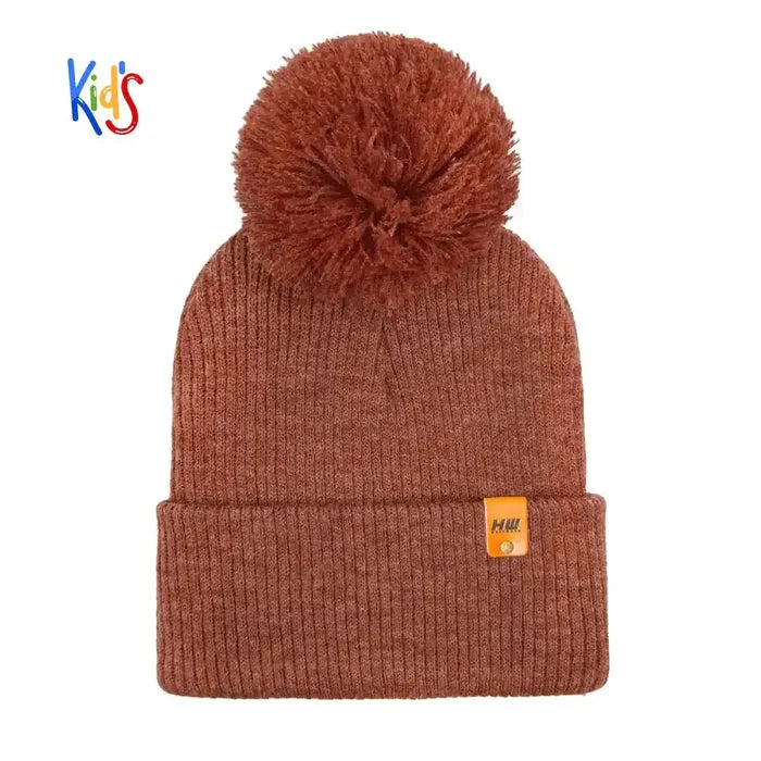 Classic Cuffed Beanie, Kids Pom Pom Beanie