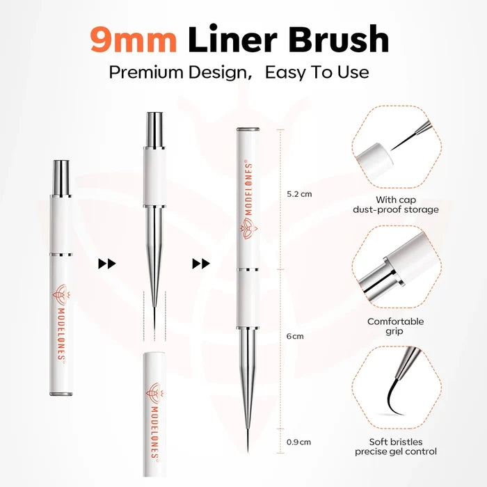 Clear Builder Gel with Liner Brush