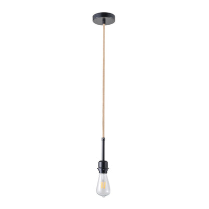 Cloth Cord Suspension 150cm Black With Jute Cord
