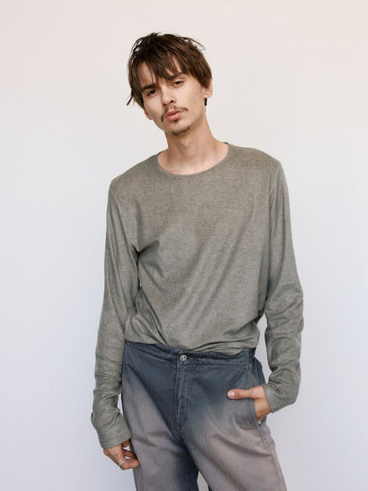 Corroded Olive Everyday Frotte Regular Longsleeve | Our Legacy | DEPARTAMENTO