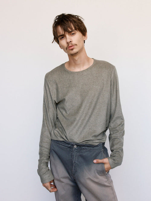 Corroded Olive Everyday Frotte Regular Longsleeve | Our Legacy | DEPARTAMENTO