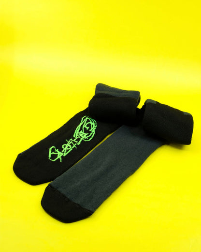 Crow Grey Cotton Viper Socks VIII