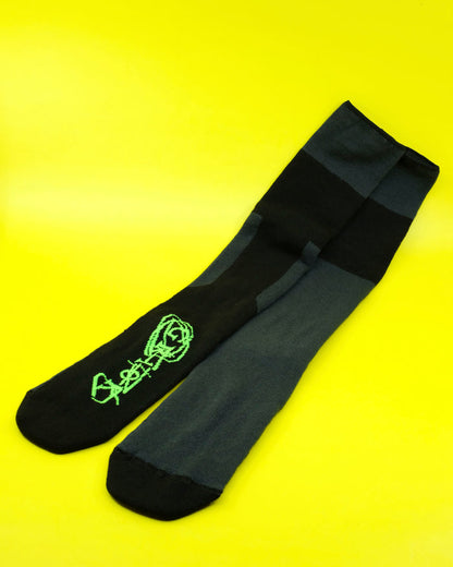 Crow Grey Cotton Viper Socks VIII
