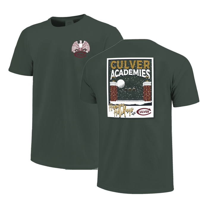Culver Holiday Short Sleeve Comfort Tee - Spruce Green