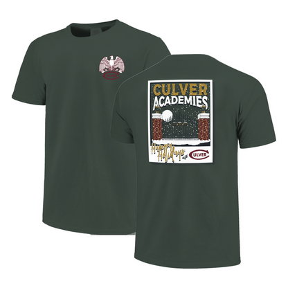 Culver Holiday Short Sleeve Comfort Tee - Spruce Green