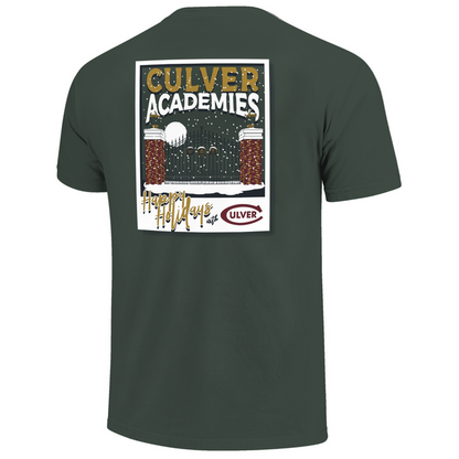 Culver Holiday Short Sleeve Comfort Tee - Spruce Green
