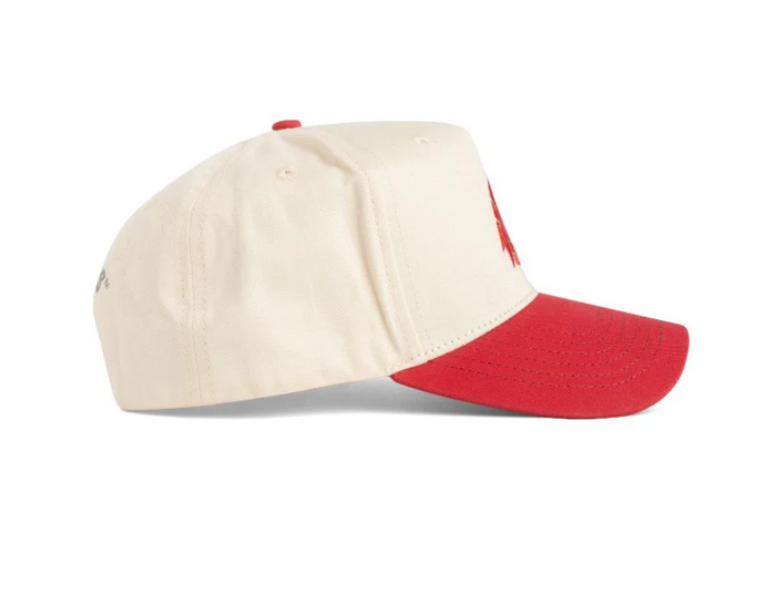 DAD GANG x WSU Creme and Crimson Red Trucker