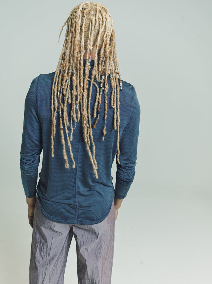 Deep Blue Apricot Ripstop Bend Turtleneck | Our Legacy | DEPARTAMENTO