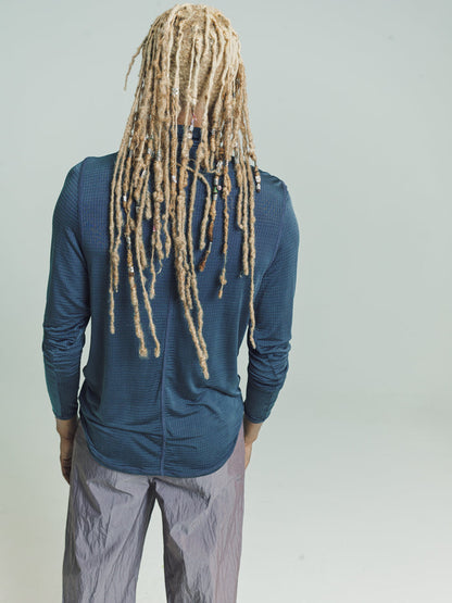 Deep Blue Apricot Ripstop Bend Turtleneck | Our Legacy | DEPARTAMENTO
