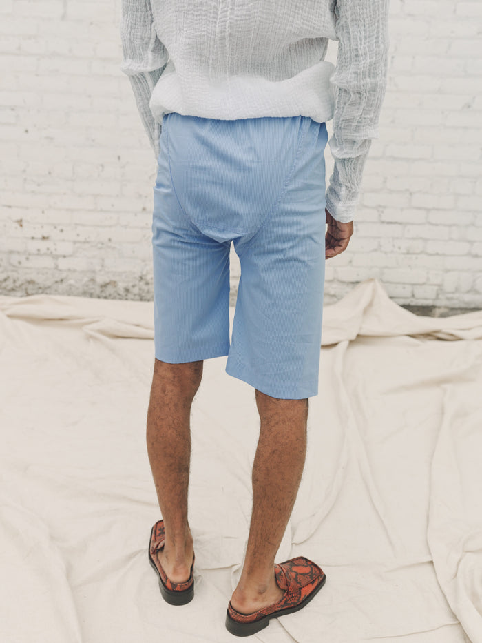 Deep Sky Pin Stripe Brief Shorts | Edward Cuming | DEPARTAMENTO