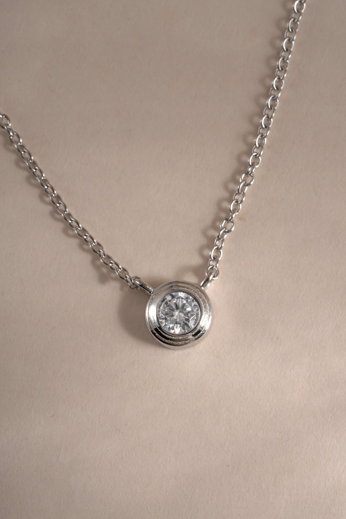 Tiny Bezel Necklace