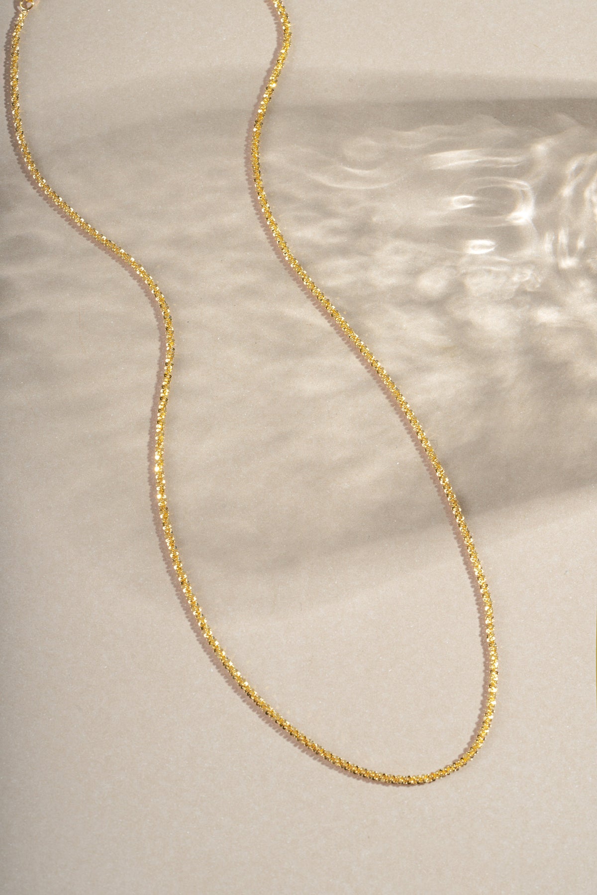 Diamond Cut Rope Chain Necklace