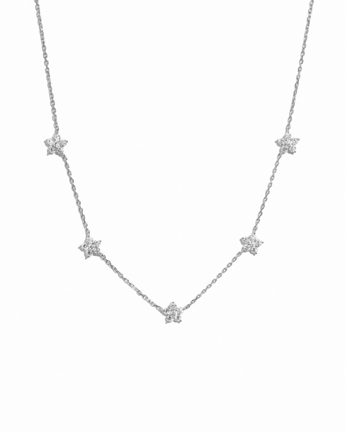 Diamond Flower Necklace