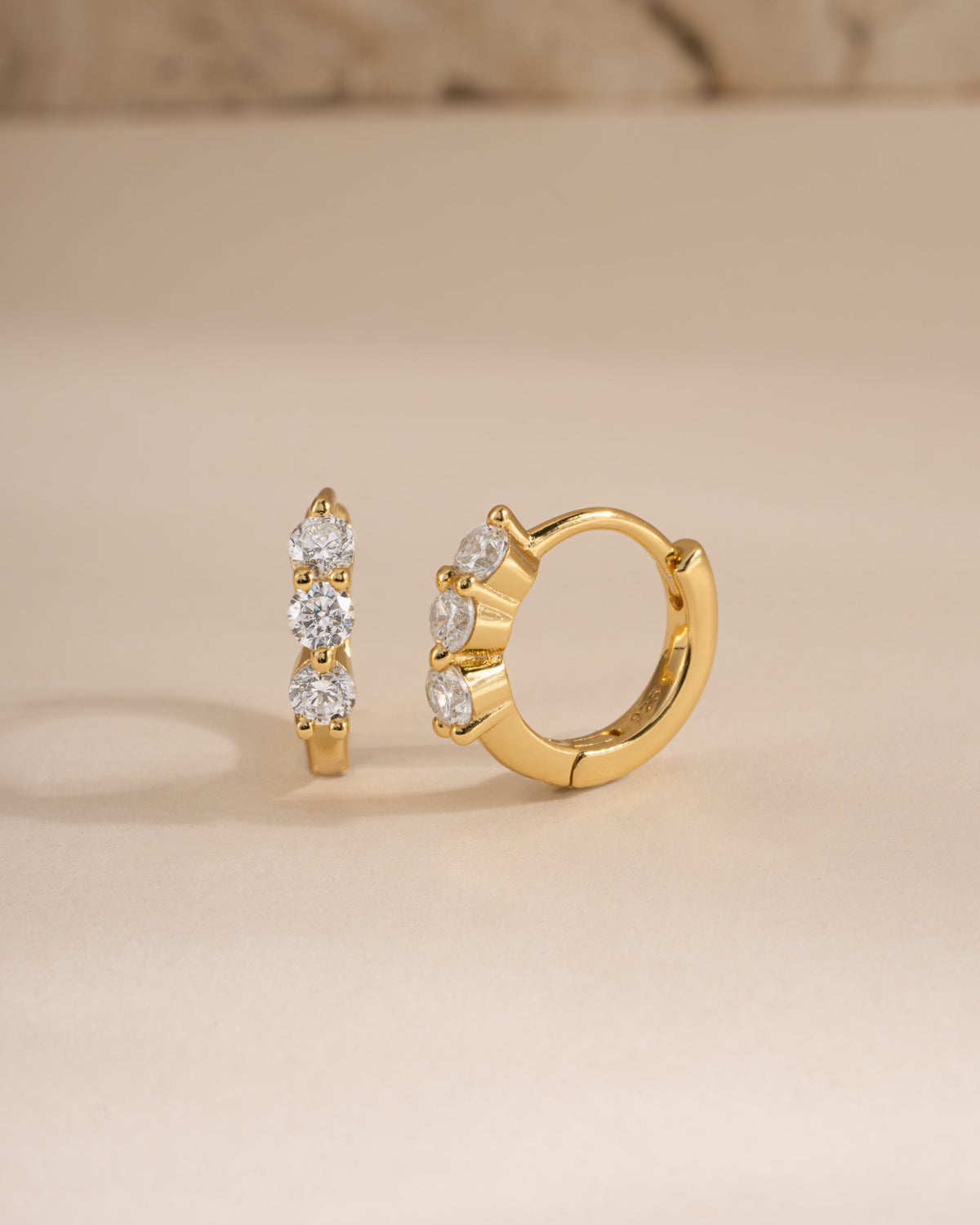 8mm Stacy Hoop Earrings