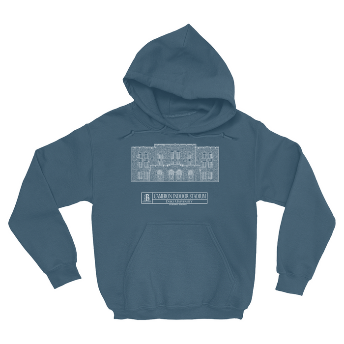 Duke University - Cameron Indoor Stadium (Elevation View) Hoodie