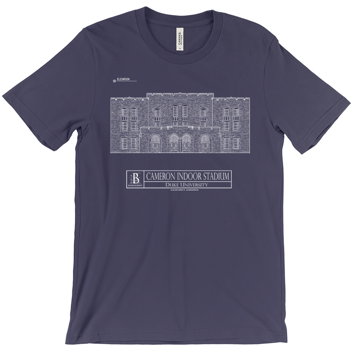 Duke University - Cameron Indoor Stadium (Elevation View) Unisex T-Shirts