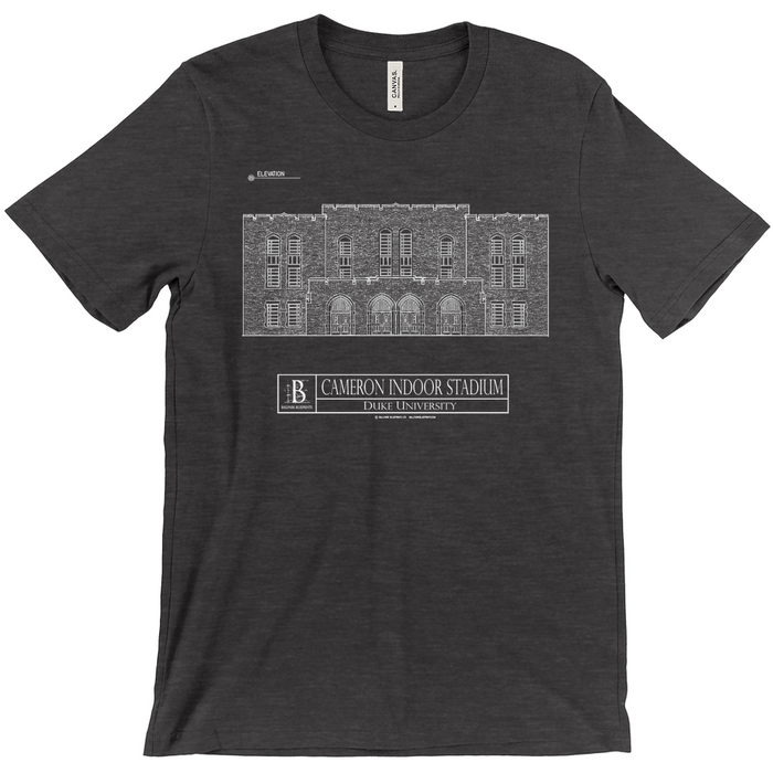 Duke University - Cameron Indoor Stadium (Elevation View) Unisex T-Shirts