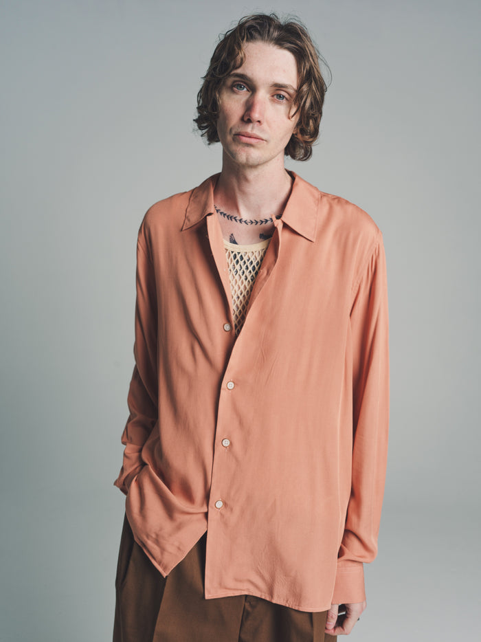Dusty Pink Viscose Woven Rani Shirt