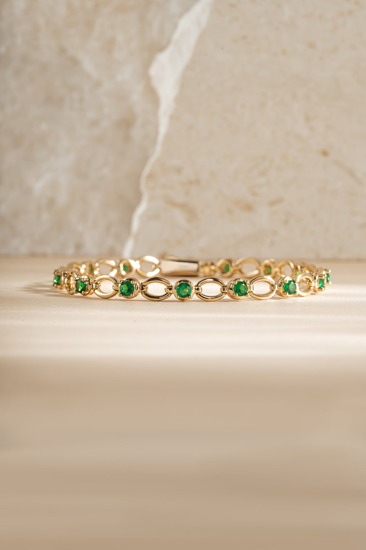 Emerald Lilly Tennis Bracelet