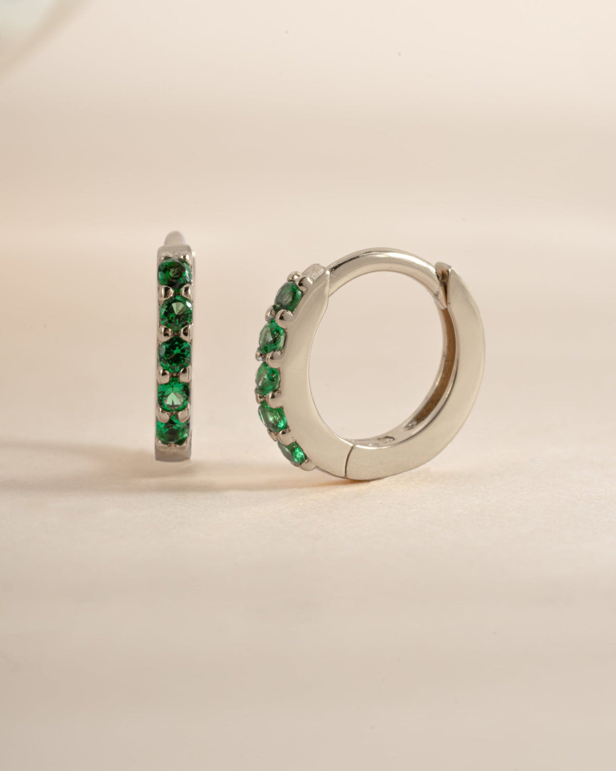 7mm Emerald Huggies