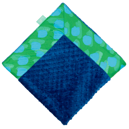 Emerald Together with Royal Minky Baby Blankie