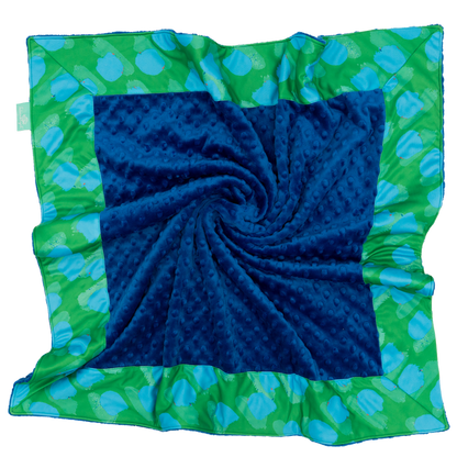 Emerald Together with Royal Minky Baby Blankie