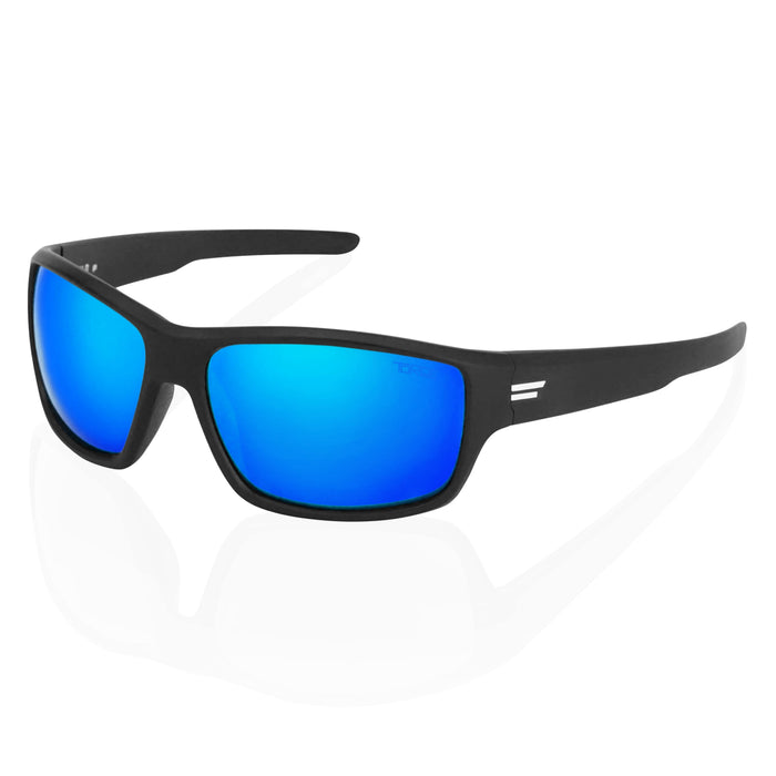 White / Baja Blue Mirror Lens