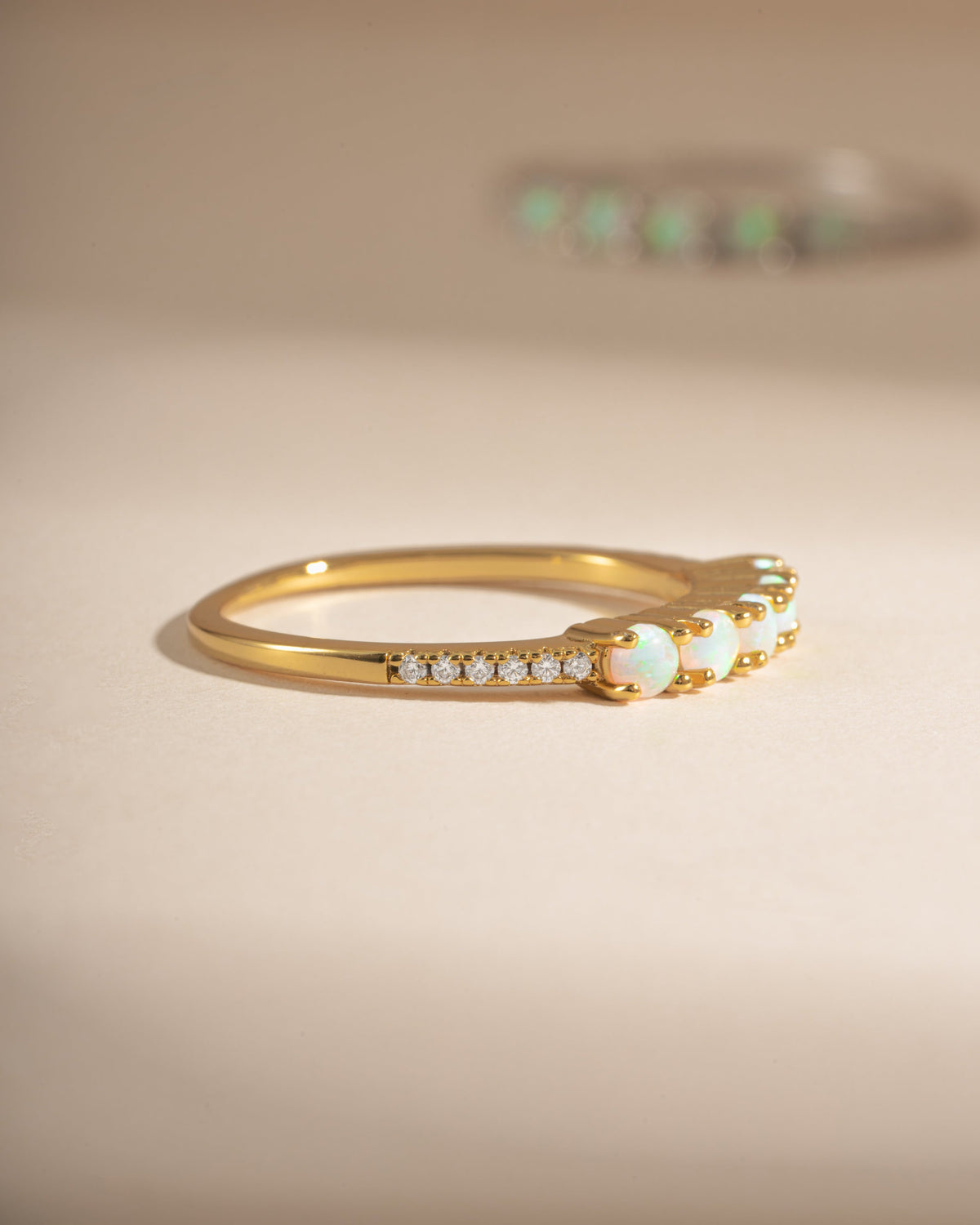 5 Stone Opal Ring