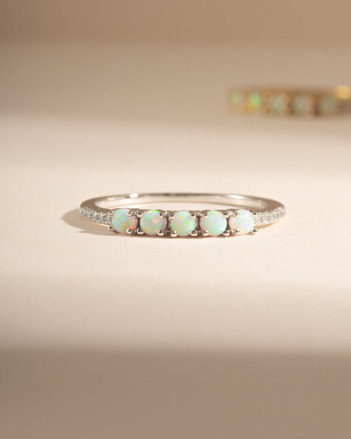 5 Stone Opal Ring