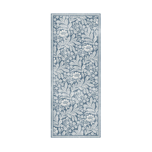 Florentine Silky Soft Washable Runner Blue 80x200cm