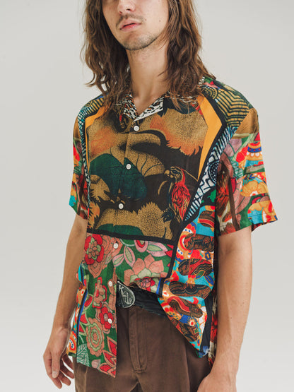 Flower Child Print Viscose Bowling Shirt | Phipps | DEPARTAMENTO