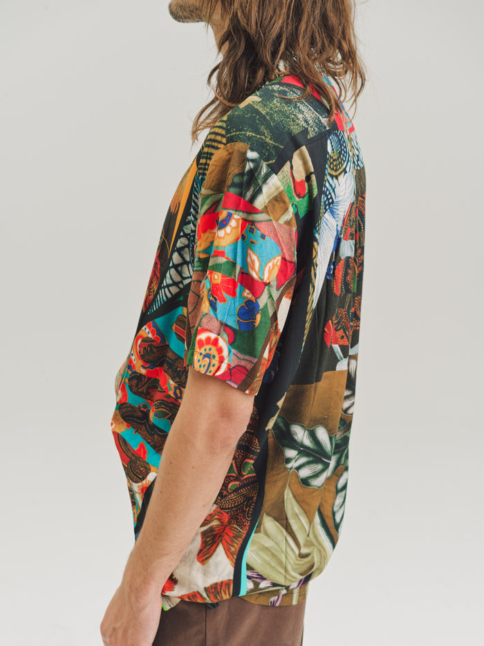 Flower Child Print Viscose Bowling Shirt | Phipps | DEPARTAMENTO