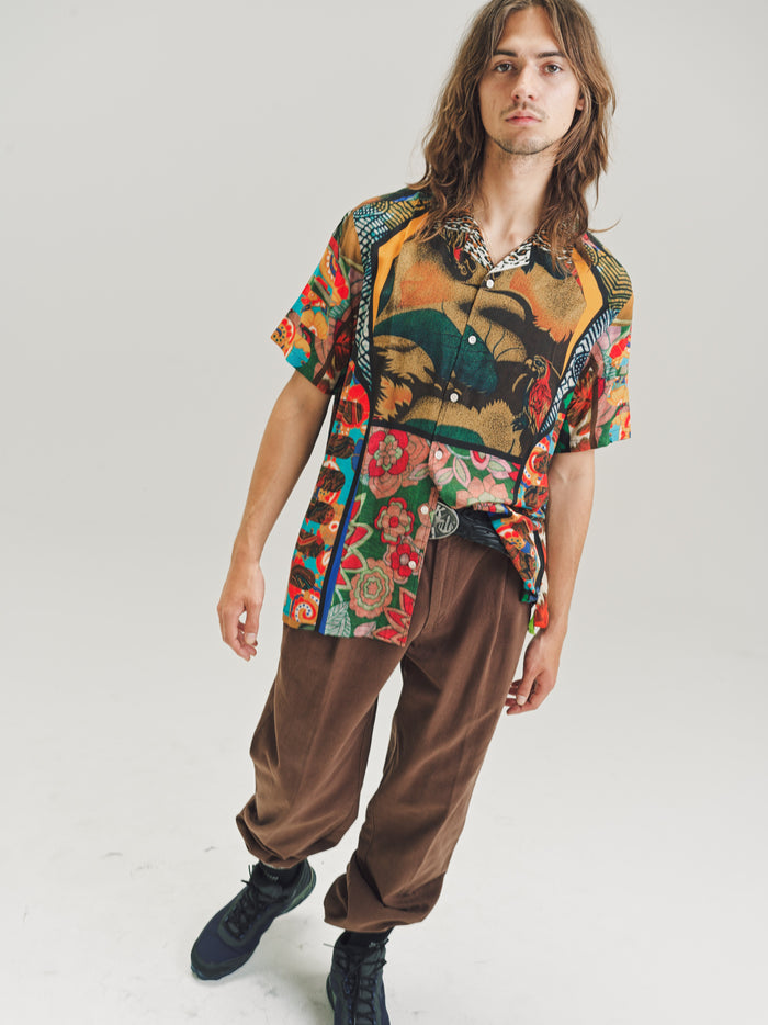 Flower Child Print Viscose Bowling Shirt | Phipps | DEPARTAMENTO