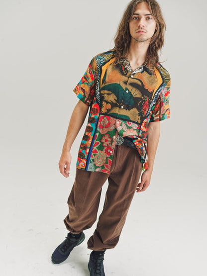 Flower Child Print Viscose Bowling Shirt | Phipps | DEPARTAMENTO