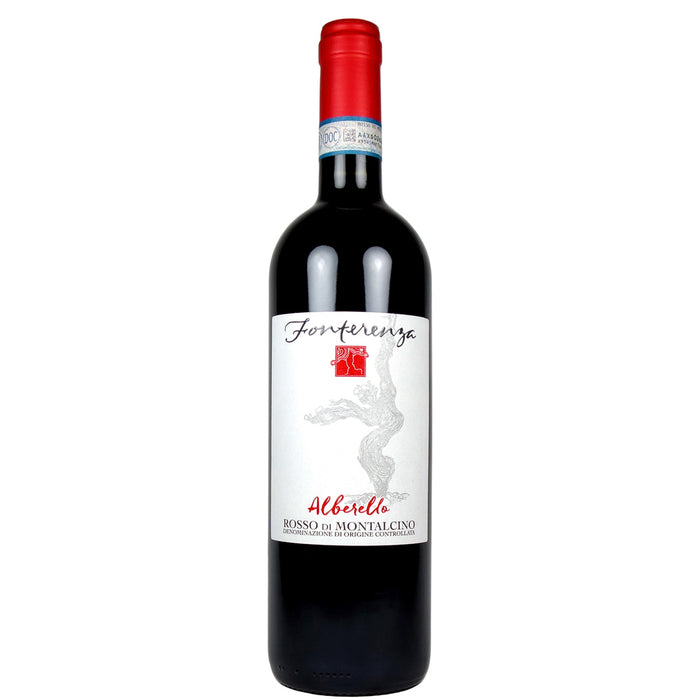 Fonterenza Rosso di Montalcino Alberello 2020 wine bottle with red cap