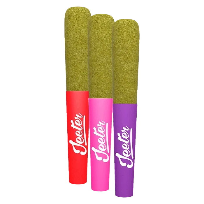 Front view of the Forbidden Fruit Pack Infused Pre Rolled 3 x 0.5 g, showcasing three sealed, colorful pouches against a neutral background.