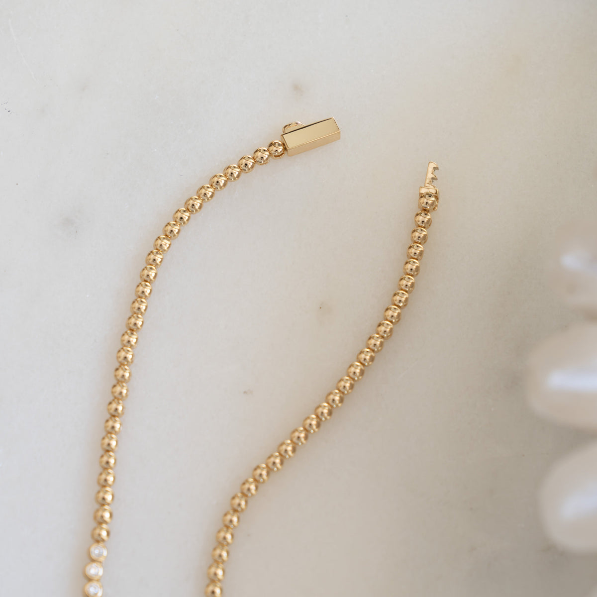 Gradient Bezel Tennis Necklace