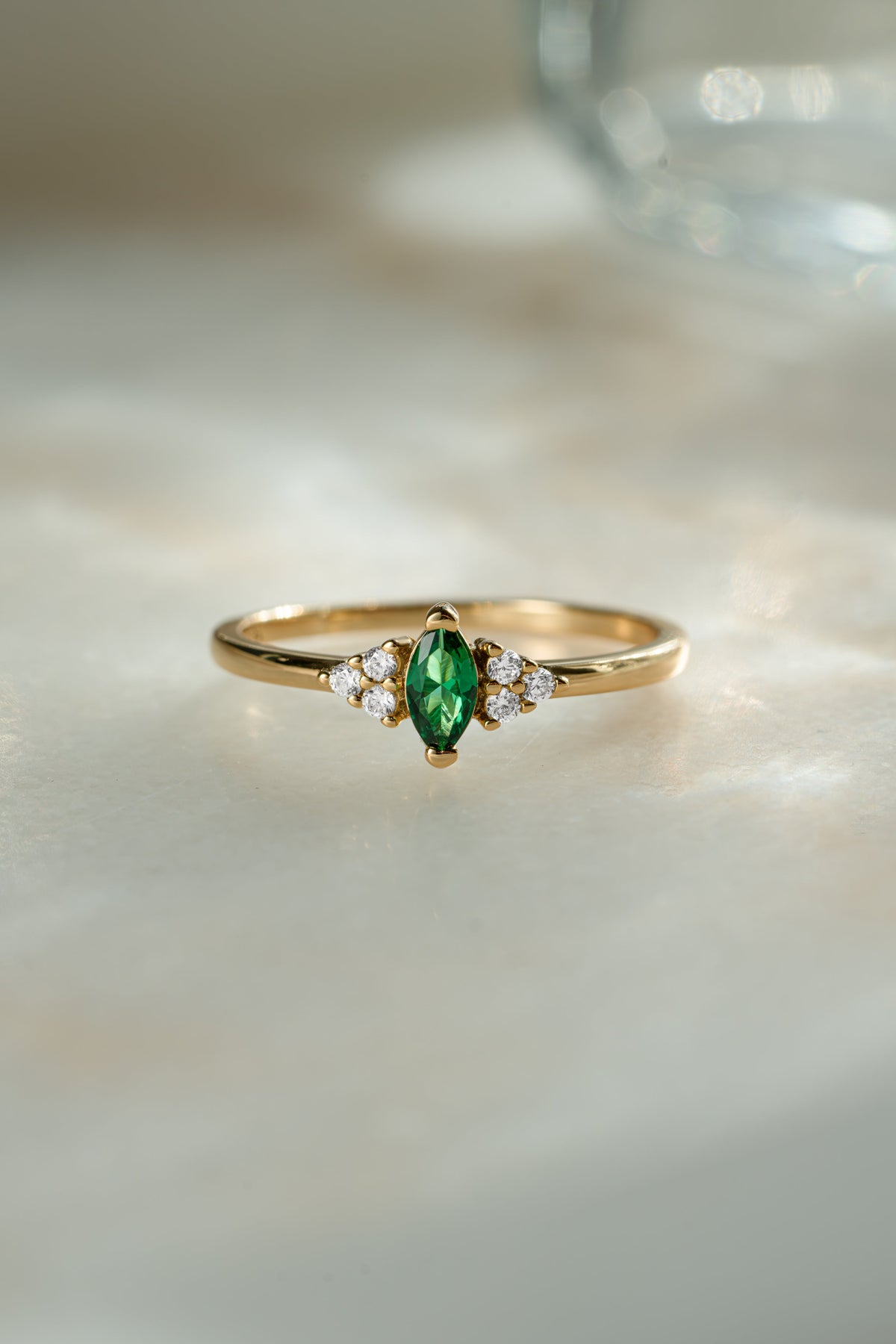 Emerald Marquise Ring