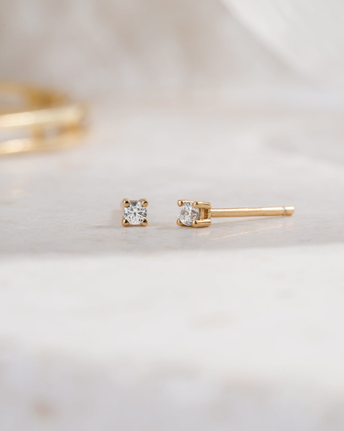 2mm Solitaire Studs (Multiple Sizes Available)