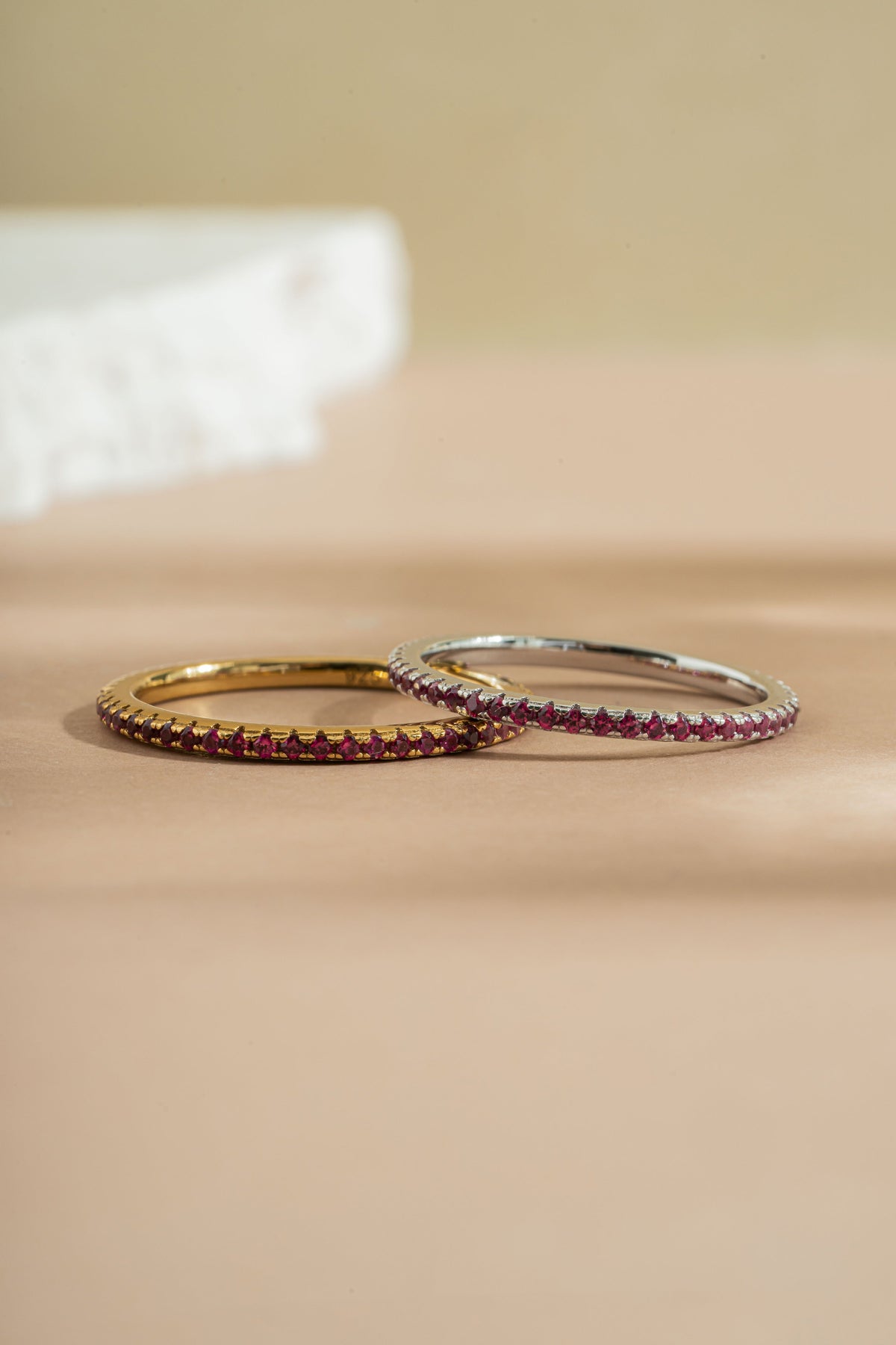 Ruby Birthstone Eternity Ring