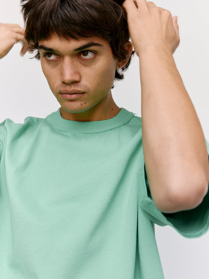 Green Old Dye Cotton Big Tee | Camiel Fortgens | DEPARTAMENTO