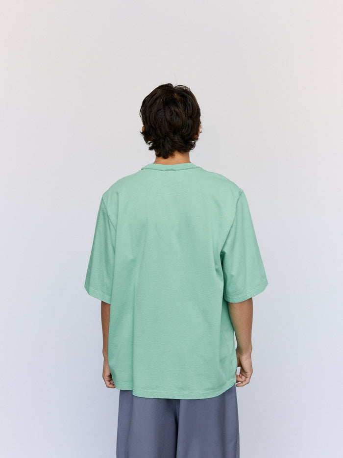 Green Old Dye Cotton Big Tee | Camiel Fortgens | DEPARTAMENTO