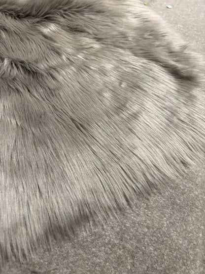 Grey Luxury Shag Faux Fur - Howl Fabrics