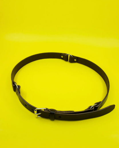 Grizzly Brown Leather 2.5cm Ring Belt | Our Legacy | DEPARTAMENTO