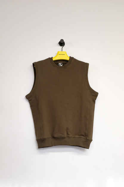 Guess Brown Jersey Factory Vest | GR10K | DEPARTAMENTO