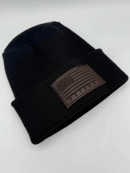 H Stitch Cuffed Beanie, Veterans Collection