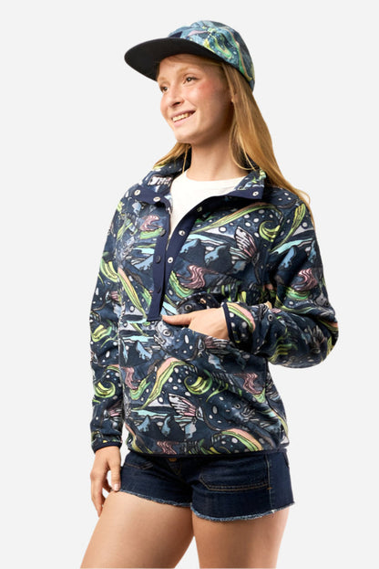 HaliBorealis Riffle Snap Fleece